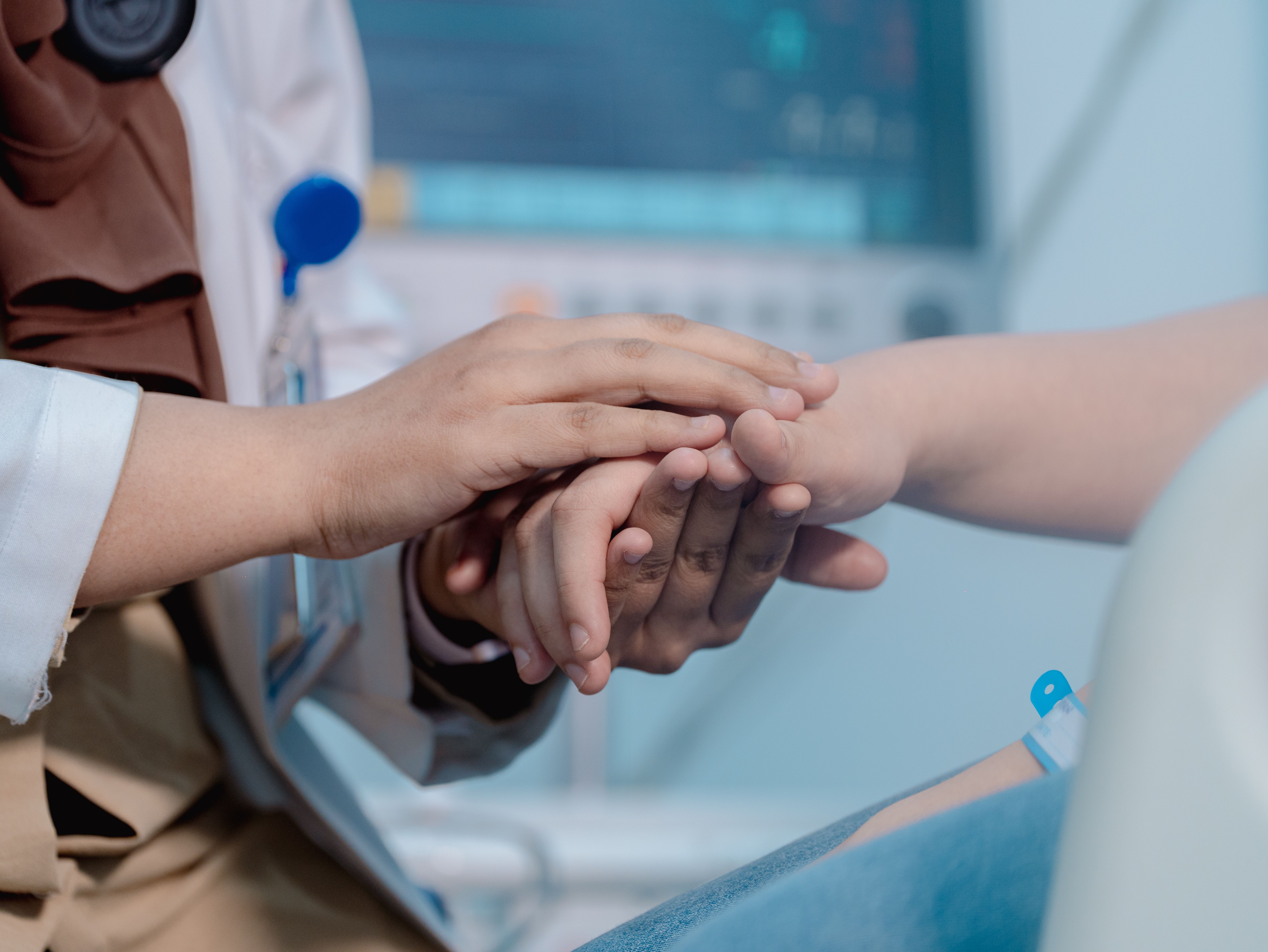 Medical professionals providing care to patient